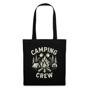 Camping Crew Funny Gift for Camping Lovers - Tote Bag - black - Front