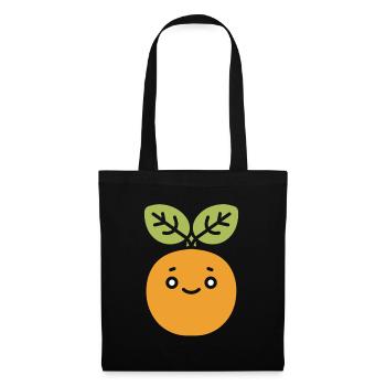 pois chiche - Sac en tissu - noir - Devant
