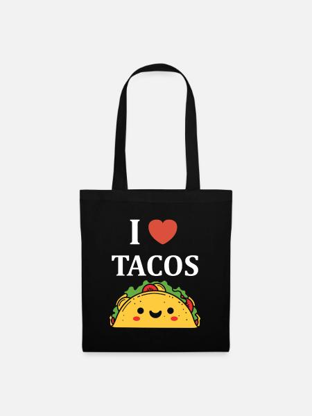 Tacos - Stoffbeutel - Schwarz