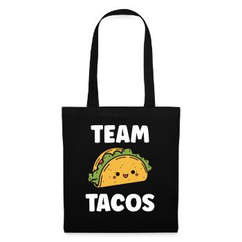 tacos - Sac en tissu - noir - Devant