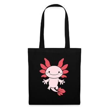 Axolotl - Stoffbeutel - Schwarz - Vorne