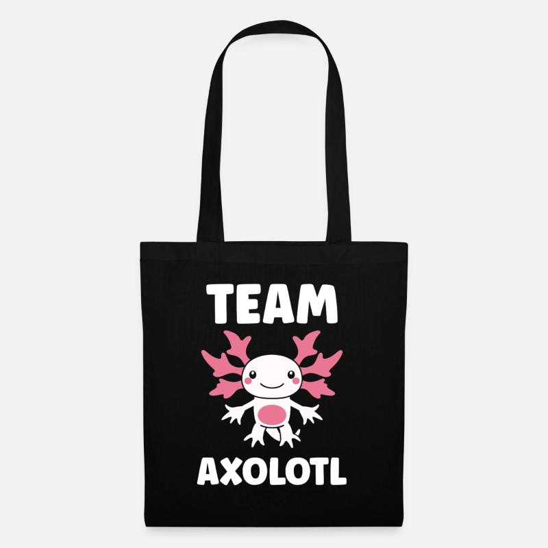 Axolotl - Stoffbeutel - Schwarz