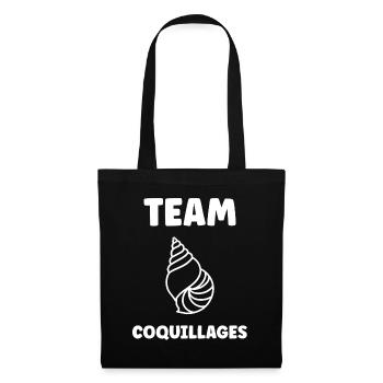 coquillage - Sac en tissu - noir - Devant