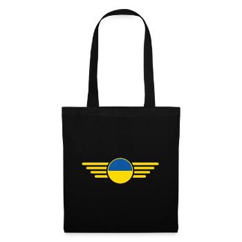 J’aime l’Ukraine, T-shirt design de style élégance - Sac en tissu - noir - Devant