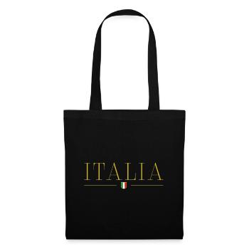 Ich liebe Italien Eleganz Stil Design T-Shirt - Stoffbeutel - Schwarz - Vorne