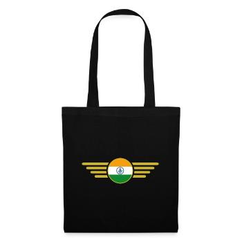 Ich liebe Indien, Stil Design T-Shirt - Stoffbeutel - Schwarz - Vorne