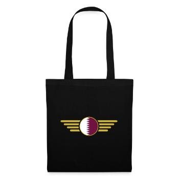 I Love Qatar, Elegance Style Design T-Shirt - Tote Bag - black - Front
