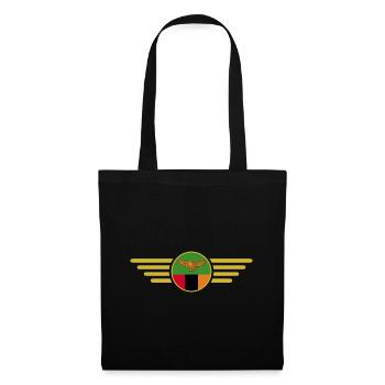 Ich liebe Sambia, Eleganz Stil Design T-Shirt - Stoffbeutel - Schwarz - Vorne