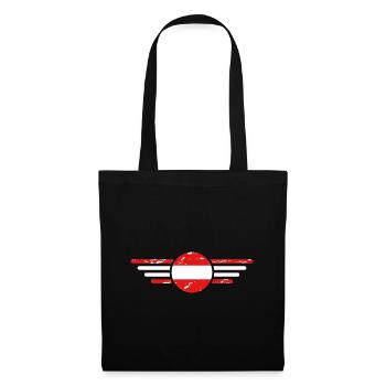 J’aime l’Autriche, T-shirt design de style élégance - Sac en tissu - noir - Devant