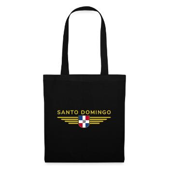 Conception de t-shirt Santo Domingo - Sac en tissu - noir - Devant