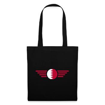 J’aime Bahreïn, T-shirt design de style élégance - Sac en tissu - noir - Devant