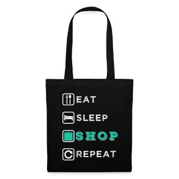 Shopping - Sac en tissu - noir - Devant