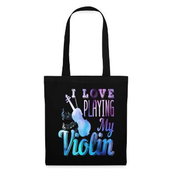 Violon - Sac en tissu - noir - Devant