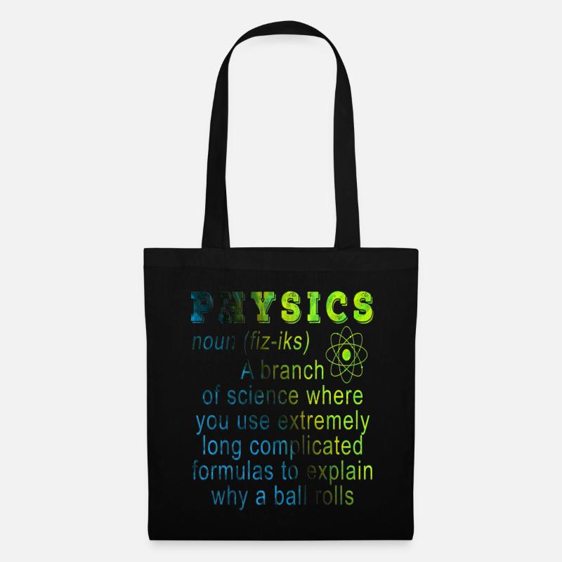 Physics - Tote Bag - black