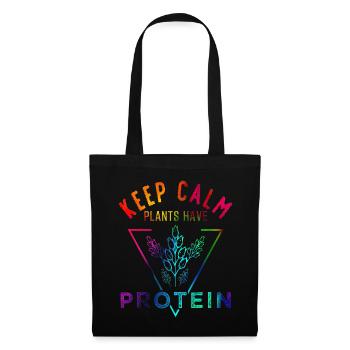 Vegan - Sac en tissu - noir - Devant