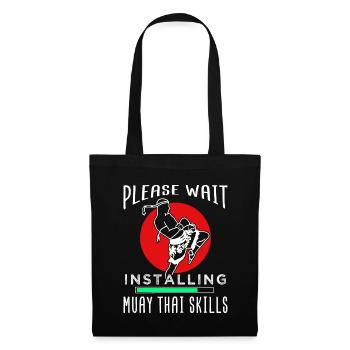 Muay Thai - Sac en tissu - noir - Devant