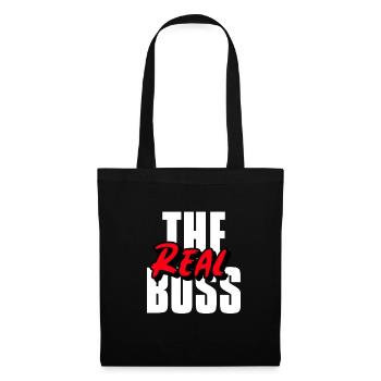 The Real Boss Partnerlook 2 - Stoffbeutel - Schwarz - Vorne