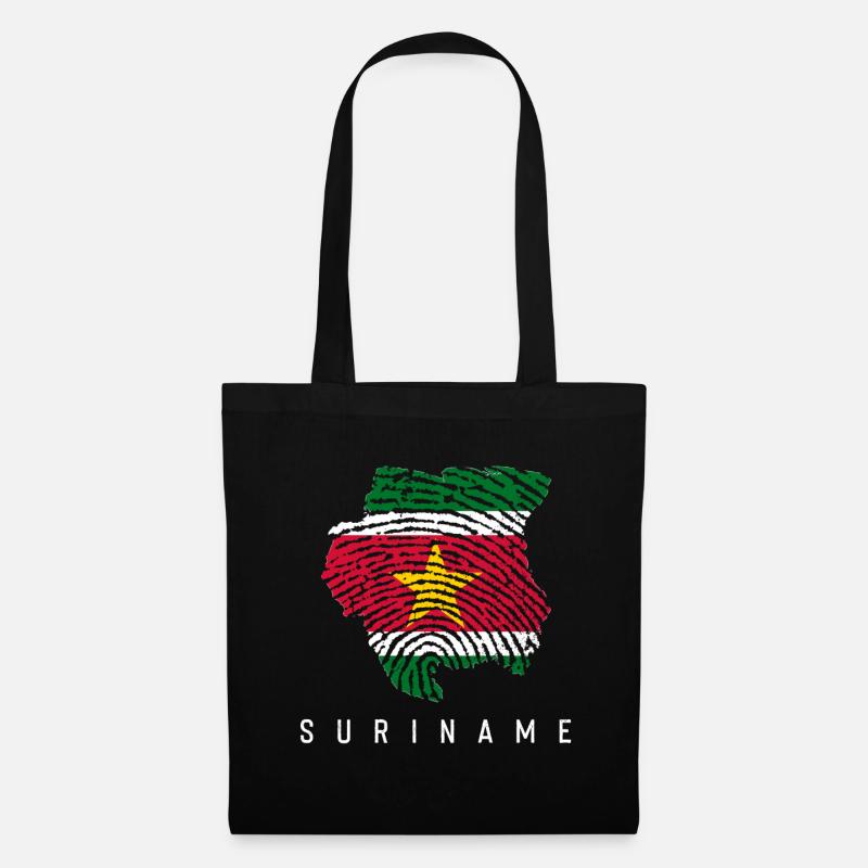 Suriname - Stoffbeutel - Schwarz