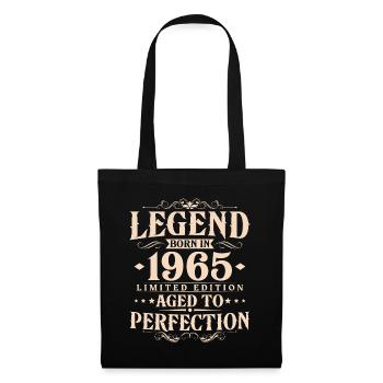 Légende Depuis 1965 Vintage Vintage Anniversaire - Sac en tissu - noir - Devant
