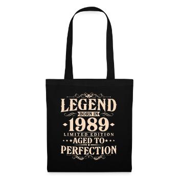 Légende 1989 Vintage Born Vintage Anniversaire - Sac en tissu - noir - Devant