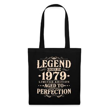 Légende 1979 Vintage Born Vintage Anniversaire - Sac en tissu - noir - Devant