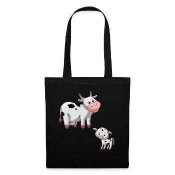 Cows farmers farming life - Tote Bag - black - Front