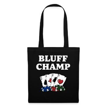 Bluff Champ Card Games Poker Card Player Poker - Sac en tissu - noir - Devant