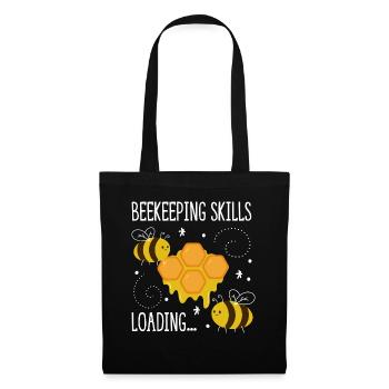 Compétences apicoles Hobby Beekeeper - Sac en tissu - noir - Devant