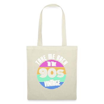 Né dans les années 90 - Sac en tissu - nature - Devant