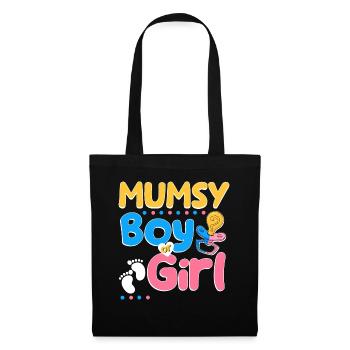 Pink or Blue Mumsy t’aime la meilleure maman de tous les temps - Sac en tissu - noir - Devant