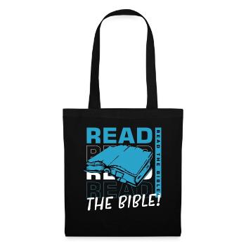 Lire la Bible Foi Christianisme Foi Dieu - Sac en tissu - noir - Devant