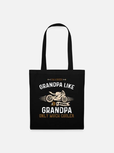 I'm A Biker Grandpa Like A Norma... - Stoffbeutel - Schwarz
