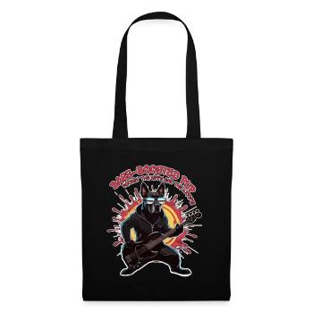 Bass-Boosted Pup Rockin' the Riffs and the Woofs! - Tote Bag - black - Front