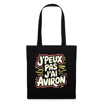 J'peux pas j'ai aviron - Sac en tissu - noir - Devant