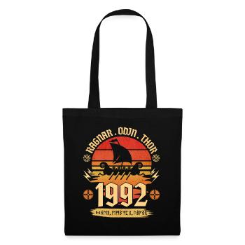 Viking Vintage 1992 30 Jahre Jubiläum - Stoffbeutel - Schwarz - Vorne
