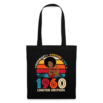 Legendary Woman 1960 limitierte Edition - Stoffbeutel - Schwarz - Vorne