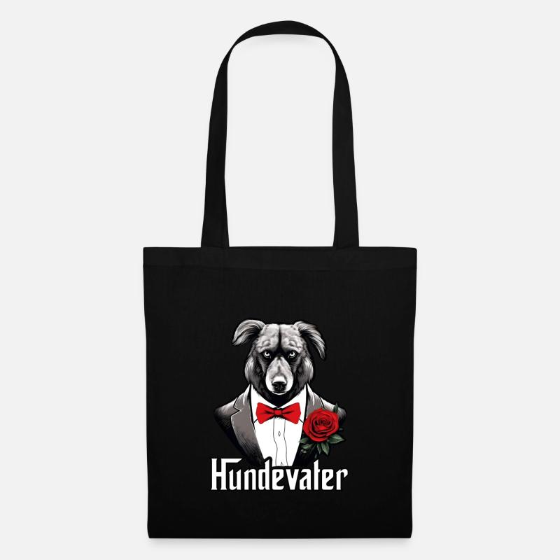 Dog Father, Mafia, Australian Shepherd, Hundevater - Stoffbeutel - Schwarz