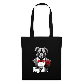 Dog Father, Mafia, Australian Shepherd, Dog Father - Tote Bag - black - Front