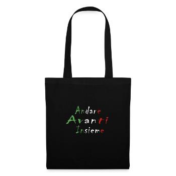 Italie - Sac en tissu - noir - Devant
