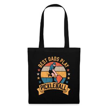 Les meilleurs papas jouent au pickleball - Sac en tissu - noir - Devant