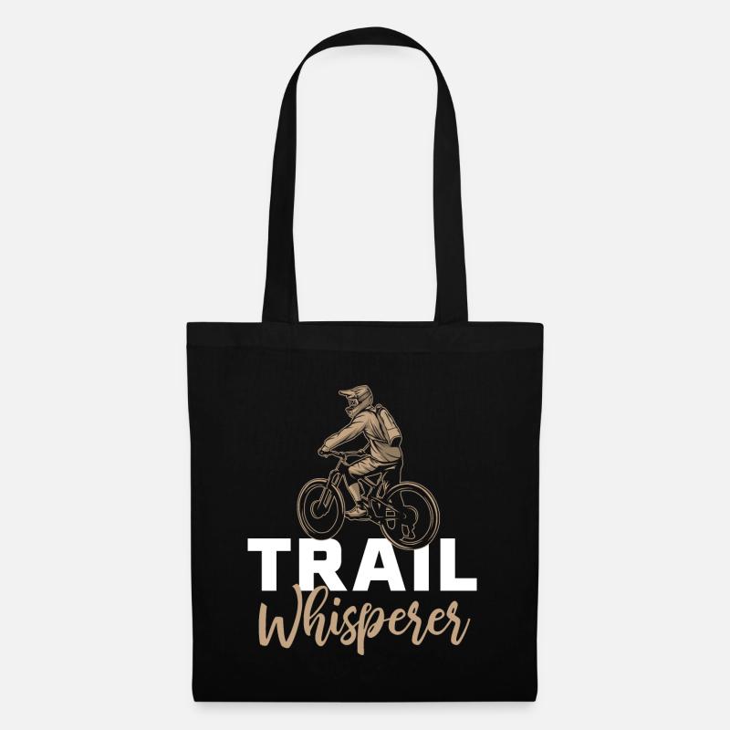 Trailflüsterer Mountainbike MTB Downhill - Stoffbeutel - Schwarz
