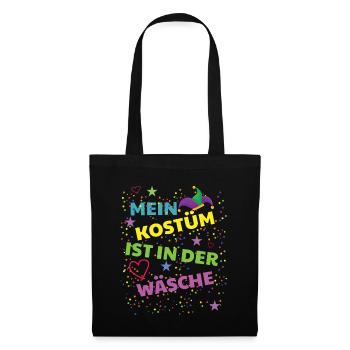 Mein Kostüm ist in der Wäsche - Stoffbeutel - Schwarz - Vorne