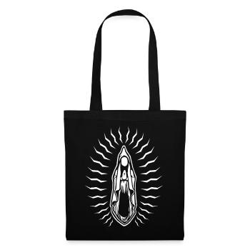 Santa Vulva White - Stoffbeutel - Schwarz - Vorne
