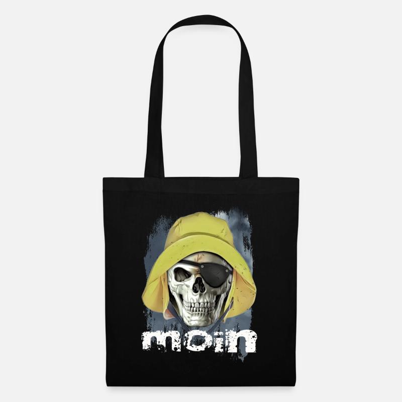 moin Pirat - Stoffbeutel - Schwarz