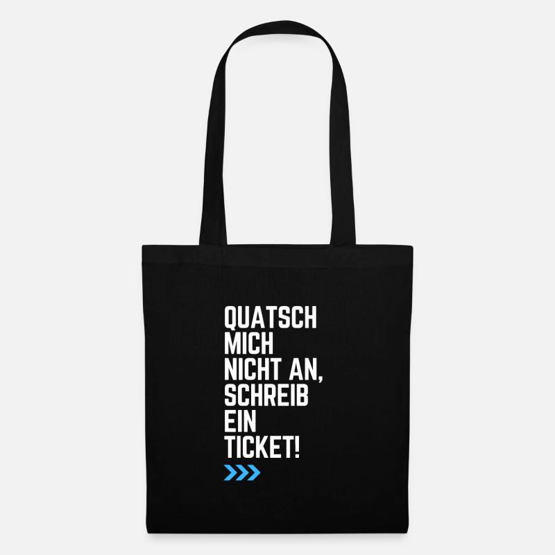 Informatiker ITTicket Quatsch mich nicht an - Stoffbeutel - Schwarz
