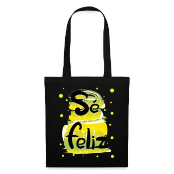 Se feliz spanish typo - Tote Bag - black - Front