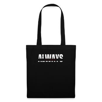 Toujours fatigué Audacieux Drôle Déclaration Film - Sac en tissu - noir - Devant