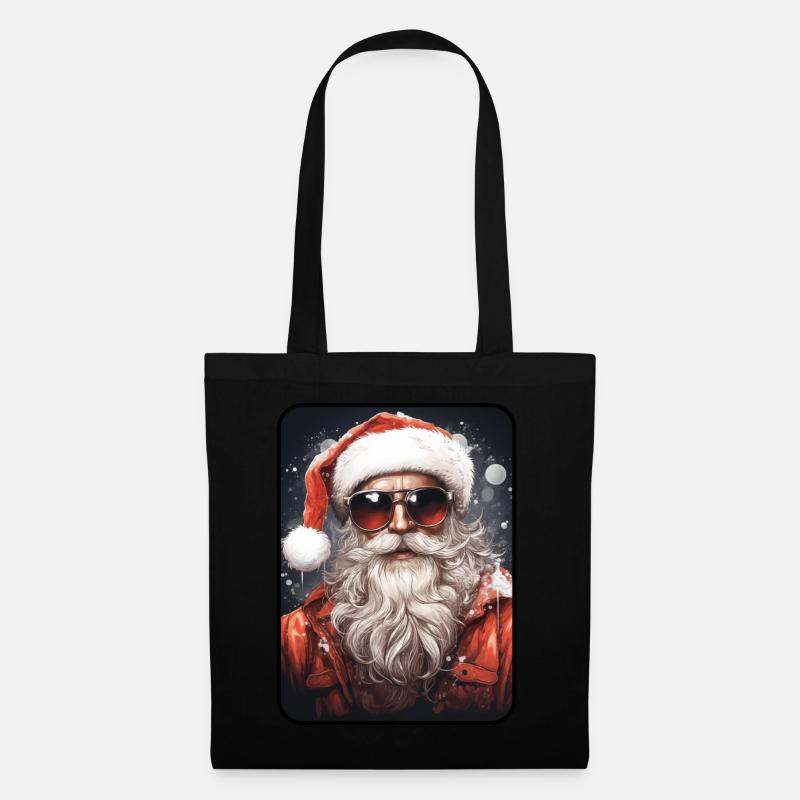 Cool Santa Claus - Stoffbeutel - Schwarz