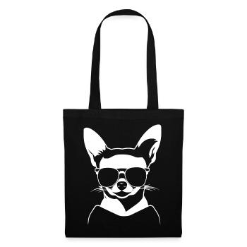 Funny Chihuahua wearing Sunglasses Chihuahuas - Tote Bag - black - Front