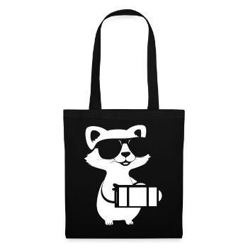 Ferret Wearing Sunglasses Cool Ferrets - Tote Bag - black - Front